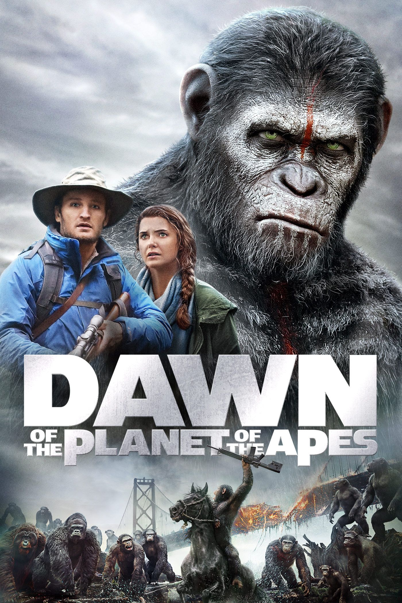Dawn of the Planet of the Apes movie poster